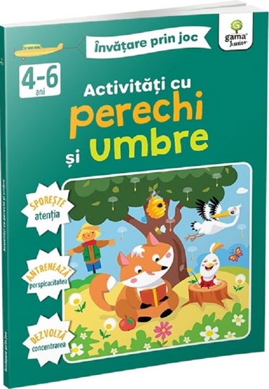 Activit cu perechi si umbre 4-6 ani - Invatare prin joc - 21.00 Lei