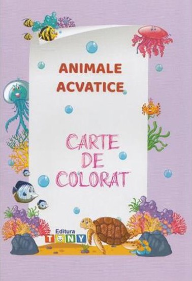 Animale acvatice. Carte de colorat - 5.21 Lei