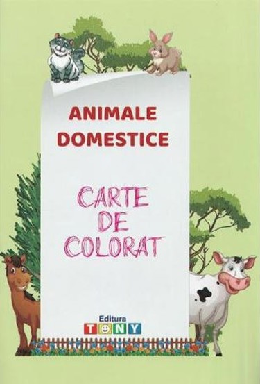 Animale domestice. Carte de colorat - 5.35 Lei
