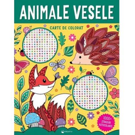 Animale vesele - 1000 + strasuri autocolante - 26.63 Lei