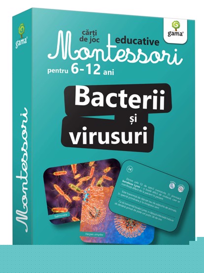 Bacterii si virusuri - Carti de joc Montessori pentru 6-12 ani - 24.15 Lei