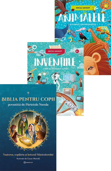 Biblia pentru copii + Pachet Micul savant - 68.49 Lei