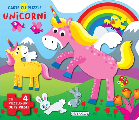 Carte cu puzzle - Unicorni - 35 Lei