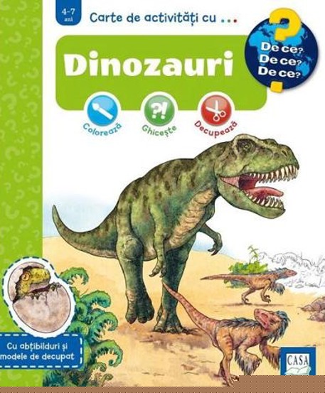 Carte de activitati cu dinozauri - 21,22 Lei