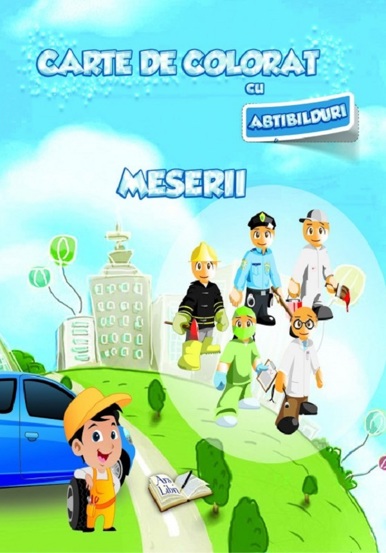 Carte de colorat cu abtibilduri - Meserii - 8.26 Lei