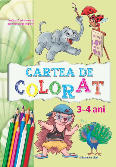 Cartea de colorat 3-4 ani - 23,80 Lei