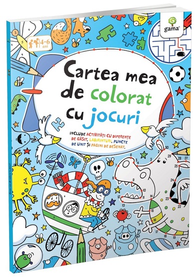 Cartea mea de colorat cu jocuri - 15.98 Lei