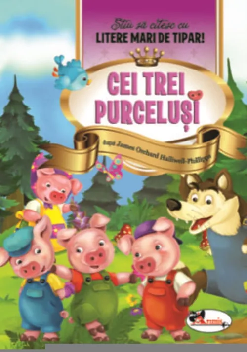 Cei trei purcelusi - Stiu sa citesc cu litere mari de tipar! - 8.60 Lei