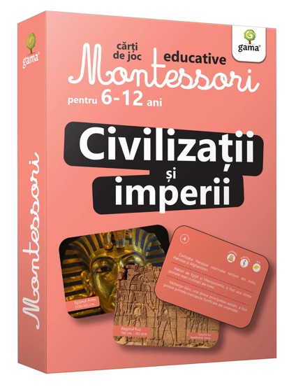 Civilizatii si imperii. Carti de joc Montessori pentru 6-12 ani - 23.77 Lei
