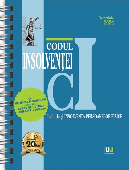 Codul insolventei Octombrie 2024 Ed. Spiralata - 34.64 Lei