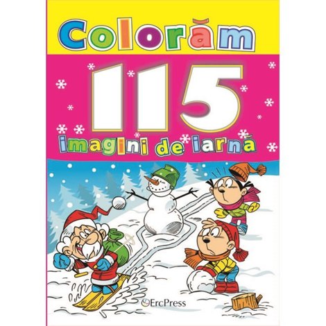 Coloram 115 imagini de iarna - 9.00 Lei