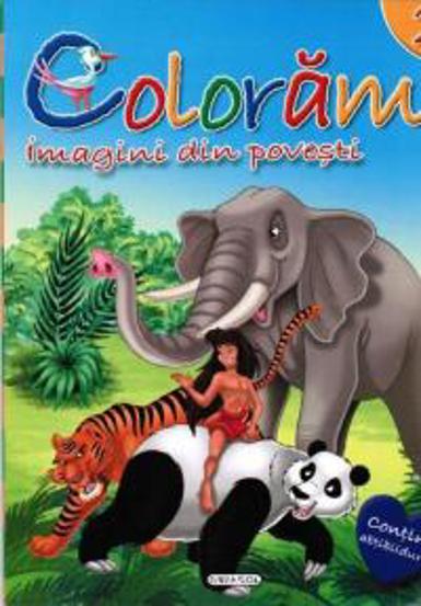 Coloram 2: Imagini din povesti (Contine abtibilduri) - 10.76 Lei