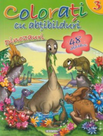 Colorati cu abtibilduri 3 - Dinozauri - 14.51 Lei