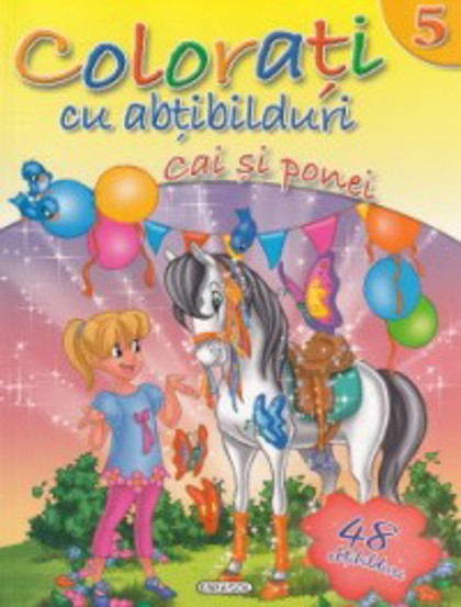 Colorati cu abtibilduri 5 - Cai si ponei - 14,46 Lei