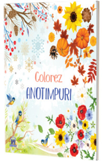Colorez anotimpuri - carte de colorat + 12 creioane colorate - 30.90 Lei