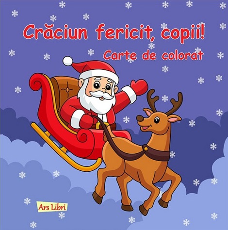 Craciun fericit copii! Carte de colorat - 13.66 Lei