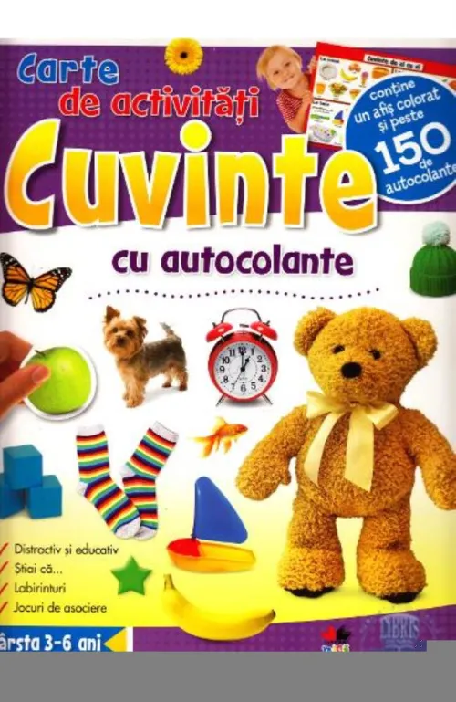 Cuvinte - Carte de activitati cu autocolante - 21.14 Lei