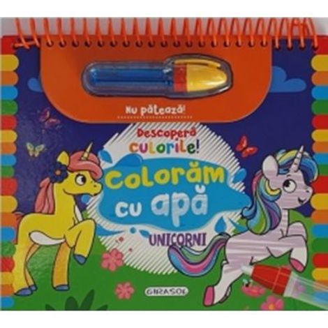 Descopera culorile! Coloram cu apa. Unicorni - 33.00 Lei