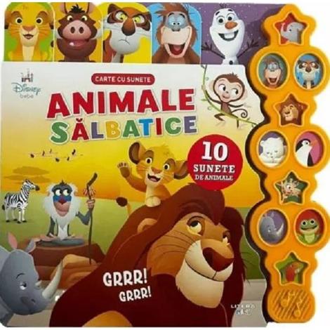 Disney Bebe. Animale salbatice. Carte cu sunete - 66.32 Lei