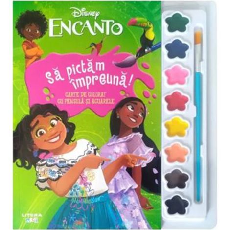 Disney. Encanto. Sa pictam impreuna! Carte de colorat cu pensula si acuarele - 20.01 Lei