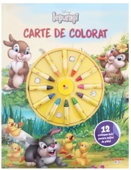 Disney. Iepurasi. Carte de colorat. 12 creioane mici pentru maini de pitici - 32.97 Lei