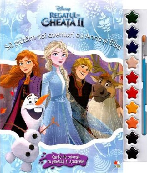Disney: Regatul de gheata II. Sa pictam noi aventuri cu Anna si Elsa. Carte de colorat - 30.08 Lei
