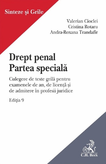 Drept penal. Partea speciala. Culegere de teste grila Ed.9 - 44.83 Lei