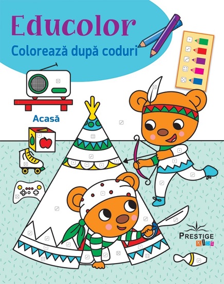 Educolor: Acasa. Coloreaza dupa coduri - 14.21 Lei