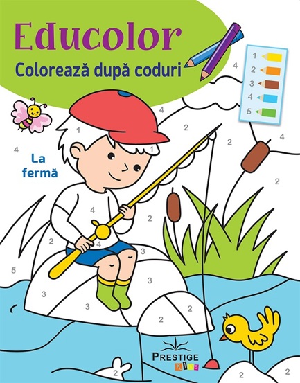 Educolor: La ferma. Coloreaza dupa coduri - 14.13 Lei