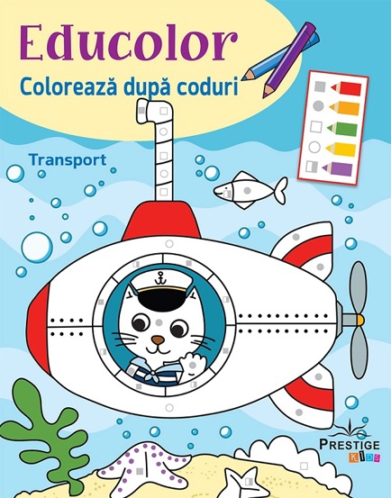 Educolor: Transport. Coloreaza dupa coduri - 14.30 Lei