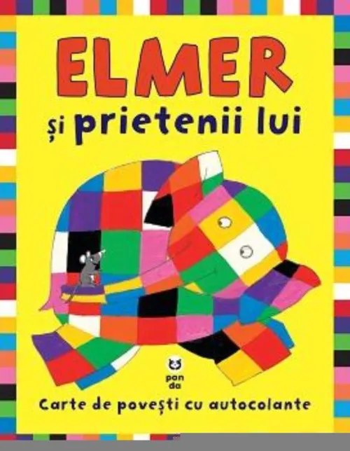Elmer si prietenii lui. Carte de povesti cu autocolante - 27.08 Lei