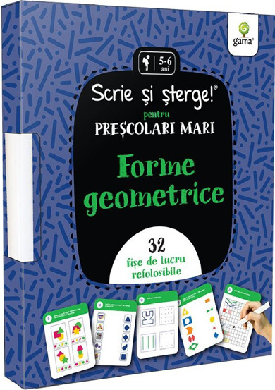 Forme geometrice. Scrie si sterge! Prescolari mari - 26.86 Lei