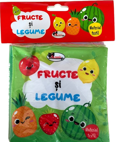 Fructe si legume. Carte din material textil - 34.46 Lei