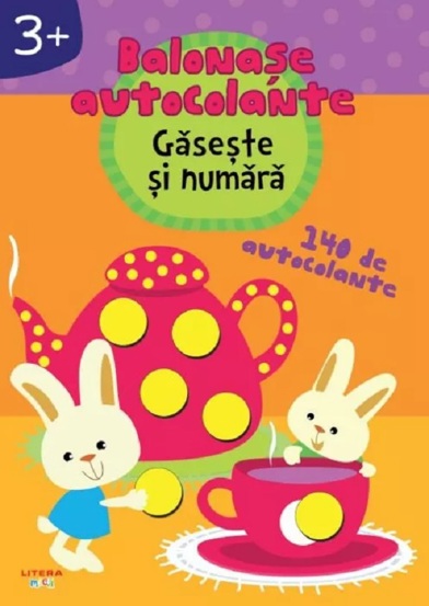 Gaseste si numara. Balonase autocolante + 3 ani - 12.68 Lei