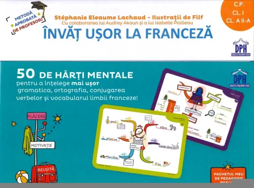 Invat usor la franceza. 50 de harti mentale - 62.18 Lei