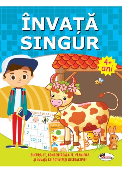 Invata singur. carte de activitati + 4 - 24 Lei