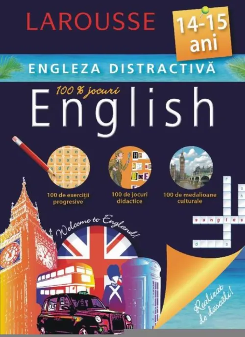 LAROUSSE. ENGLEZA DISTRACTIVA 14-15 ANI - 24.59 Lei