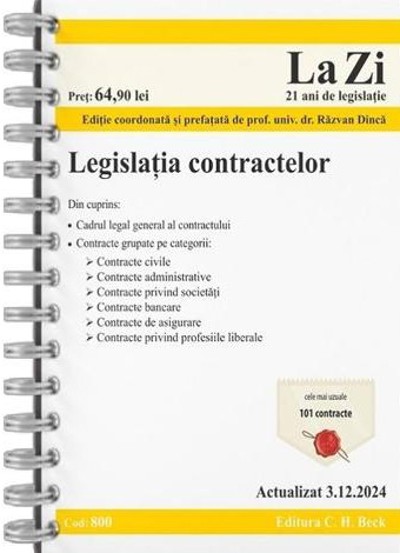 Legislatia contractelor Act.3 decembrie 2024 Ed. Spiralata - 45.56 Lei