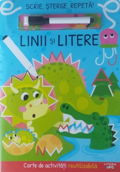 Linii si litere. Carte de activitati reutilizabila - 21,39 Lei
