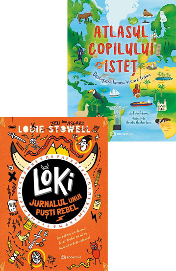 Loki: Jurnalul unui pusti rebel + Atlasul copilului istet - 39.99 Lei