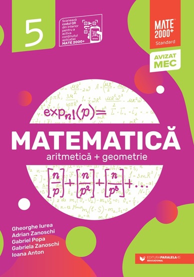 Matematica. Aritmetica geometrie. Clasa a V-a. Mate 2000 - Standard - 35.80 Lei