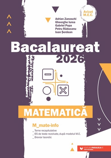 Matematica. Bacalaureat 2026 - 36,74 Lei