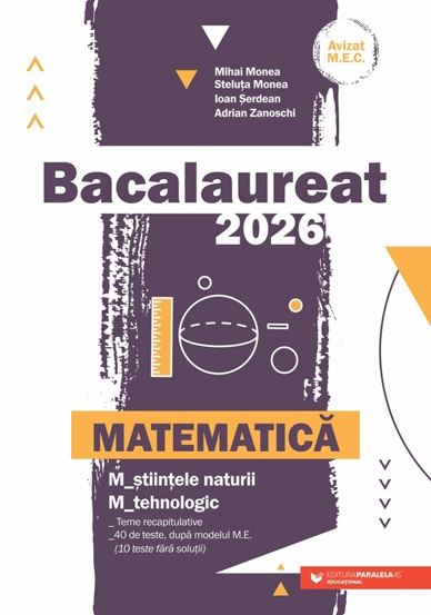Matematica. Bacalaureat 2026 - 36.53 Lei