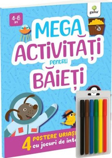 MEGA activitati pentru baieti. Postere cu activitati - 17.86 Lei
