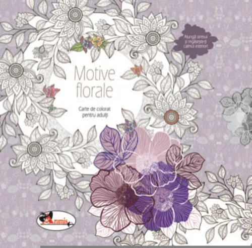 Motive florale. Carte de colorat pentru adulti - 20,69 Lei