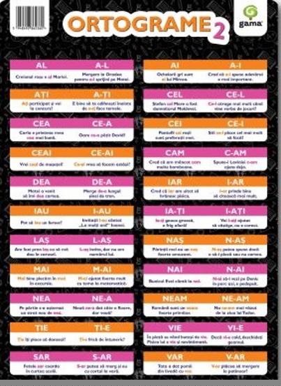 Ortograme 2 A4. Poster - 2.50 Lei