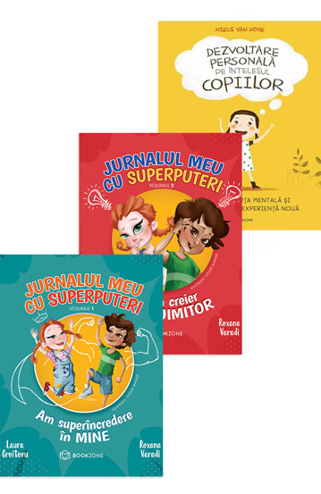 Pachet Jurnalul meu cu superputeri + Dezvoltare personala pe intelesul copiilor I - 43.99 Lei