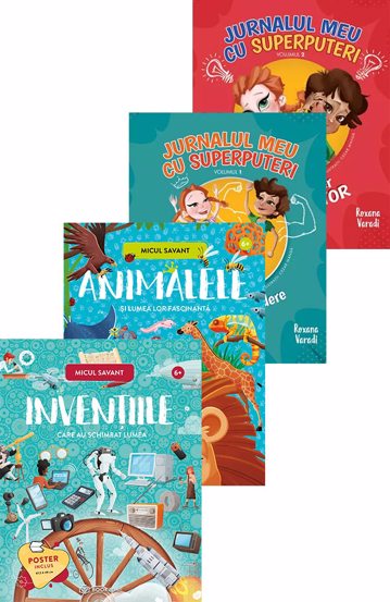 Pachet Micul savant + Pachet Jurnalul meu cu superputeri - 72.49 Lei