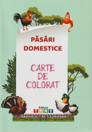 Pasari domestice. Carte de colorat - 5.22 Lei