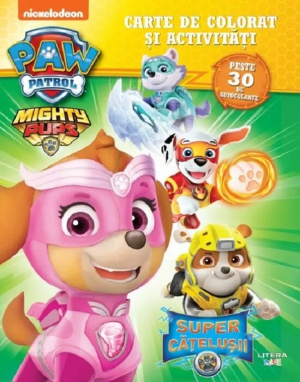 Patrula catelusilor: Supercatelusii. Carte de colorat si activitati - 19.99 Lei